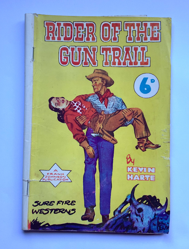 RIDER OF THE GUN TRAIL Australian pulp fiction Western book